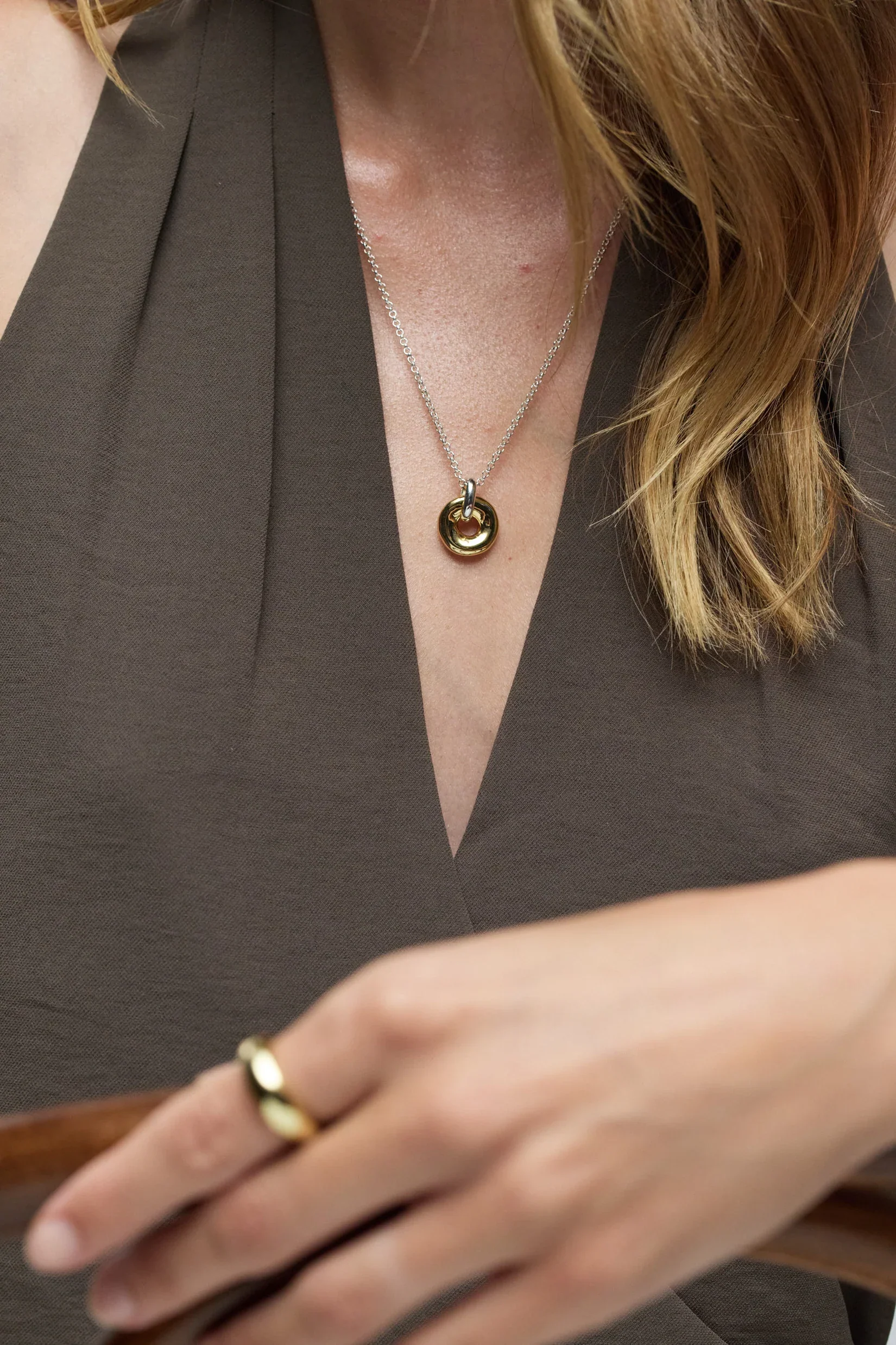 Astrid Necklace - Gold / Silver - Image 2