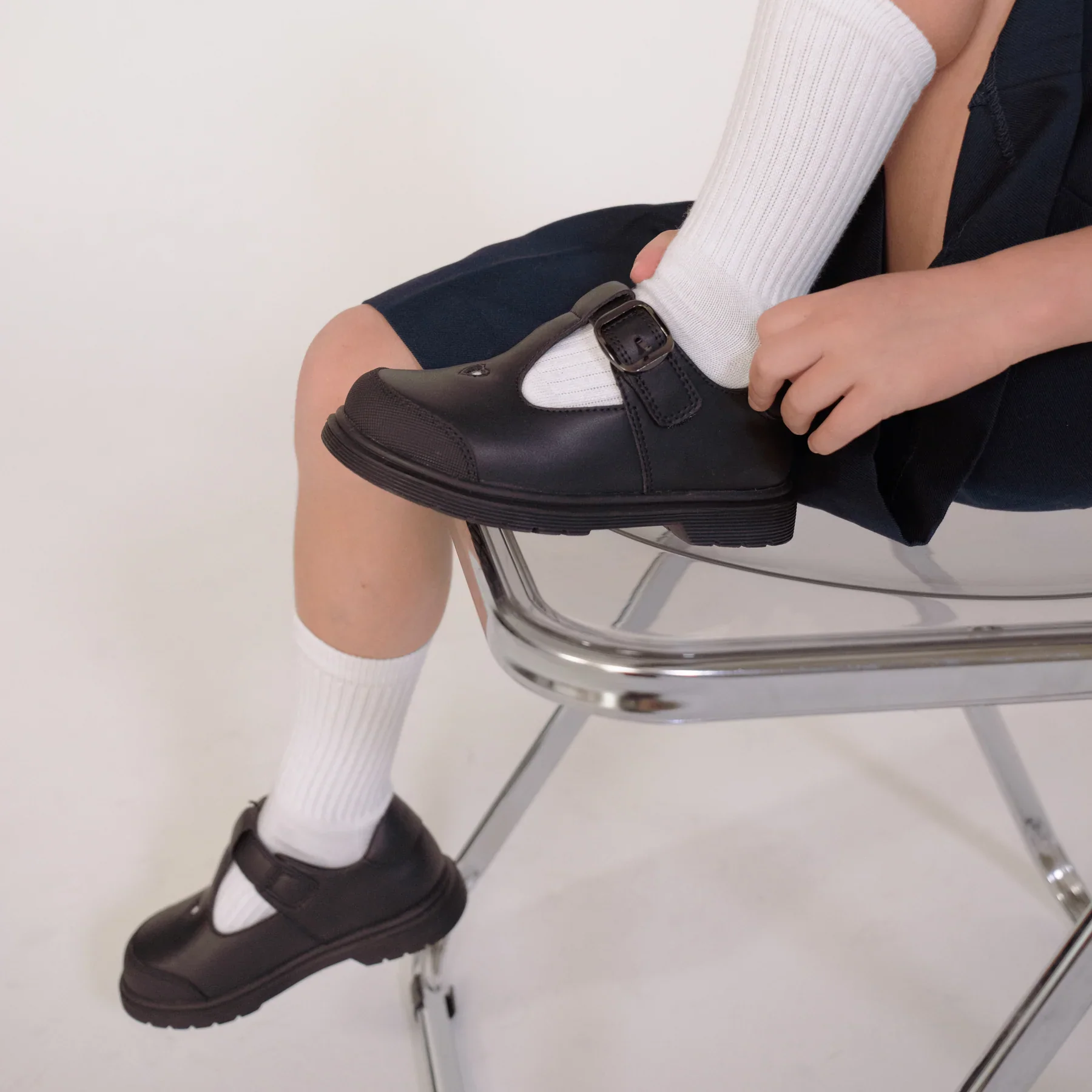 Athena Black School Shoes - Image 7