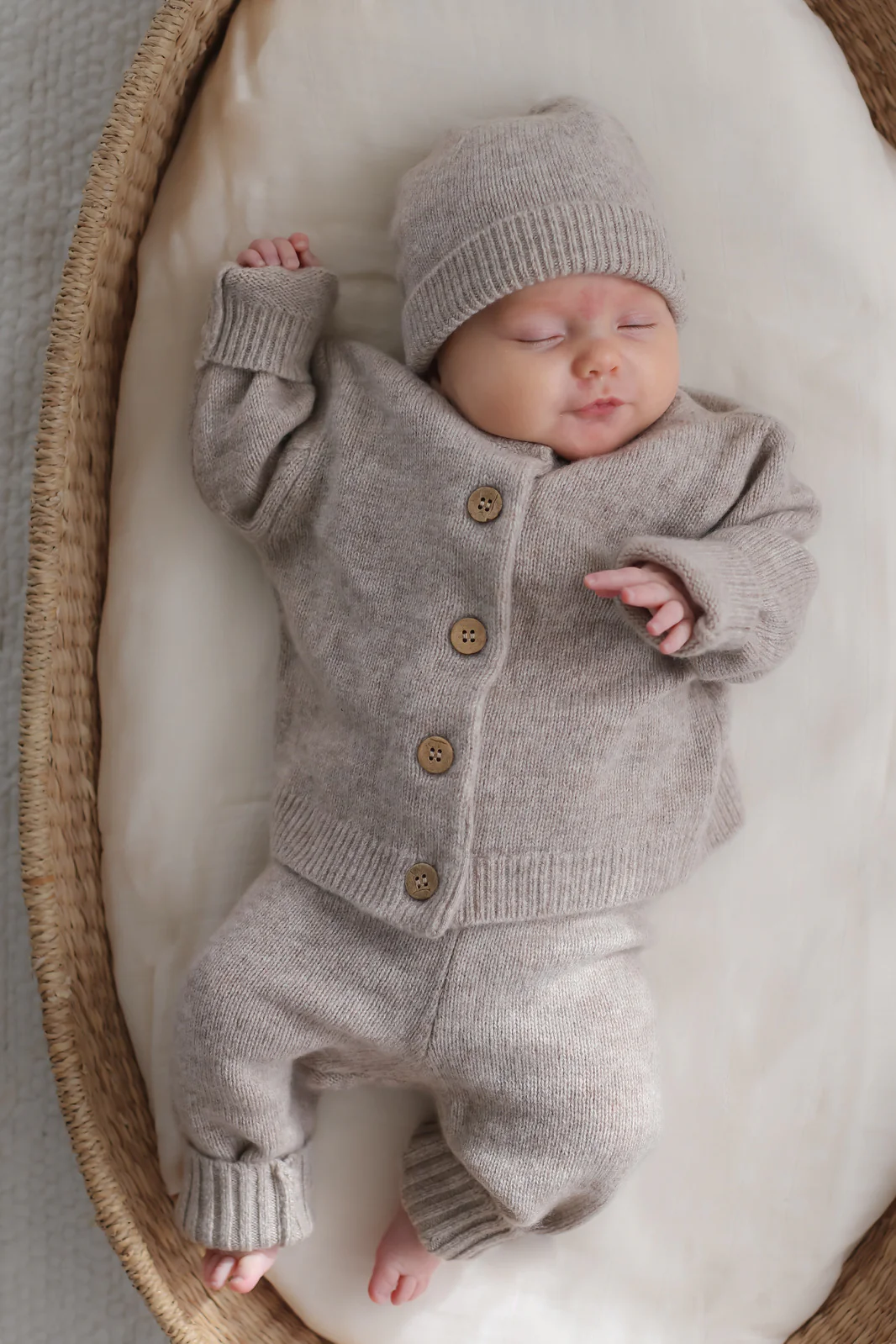 Baby Knit Pants - Taupe - Image 4