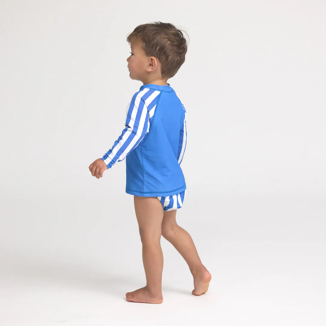 BABY RASH Vest - Deep Sea Stripe - Image 3
