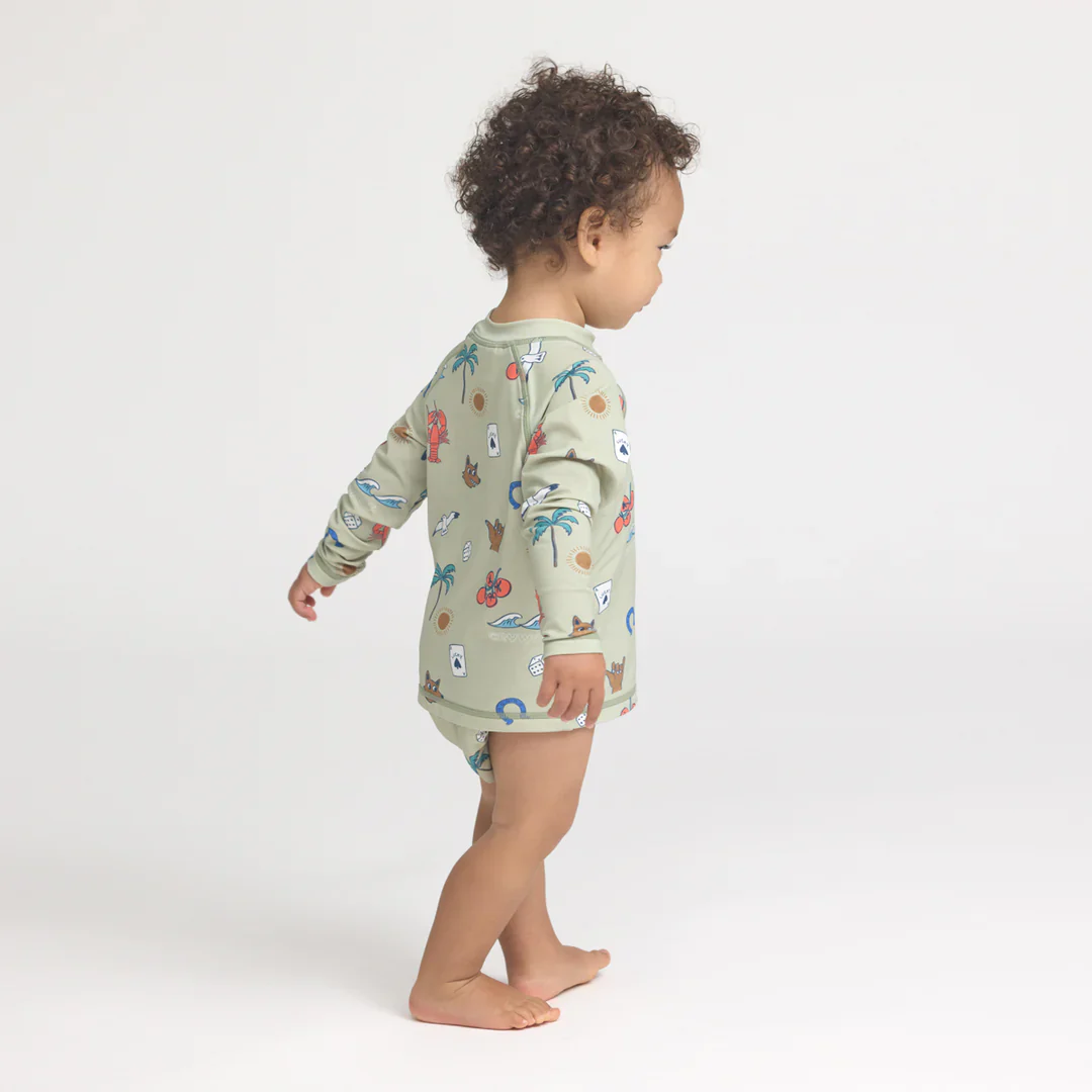 BABY RASH Vest - Lucky Days Sage - Image 3
