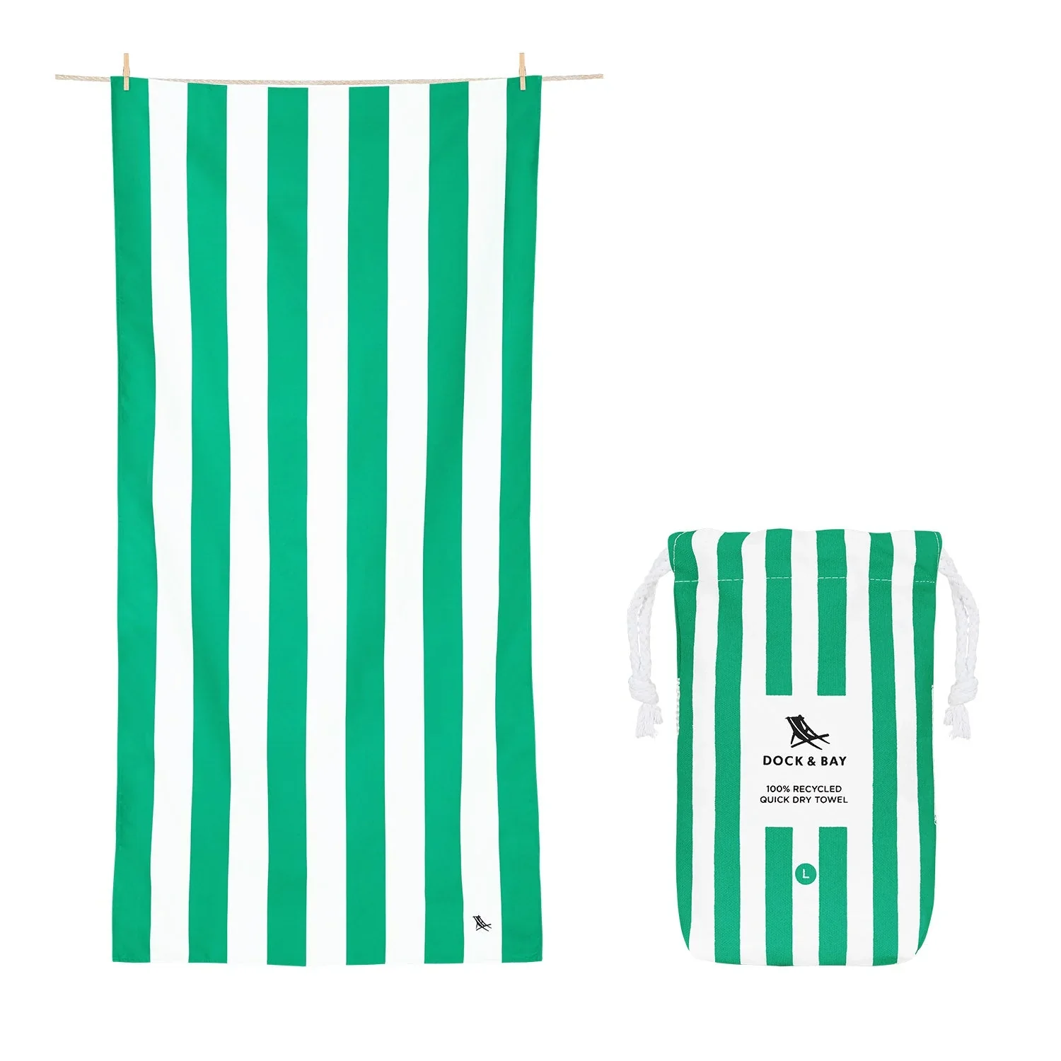Beach Towel - Cabana Collection - Cancun Green - Image 3