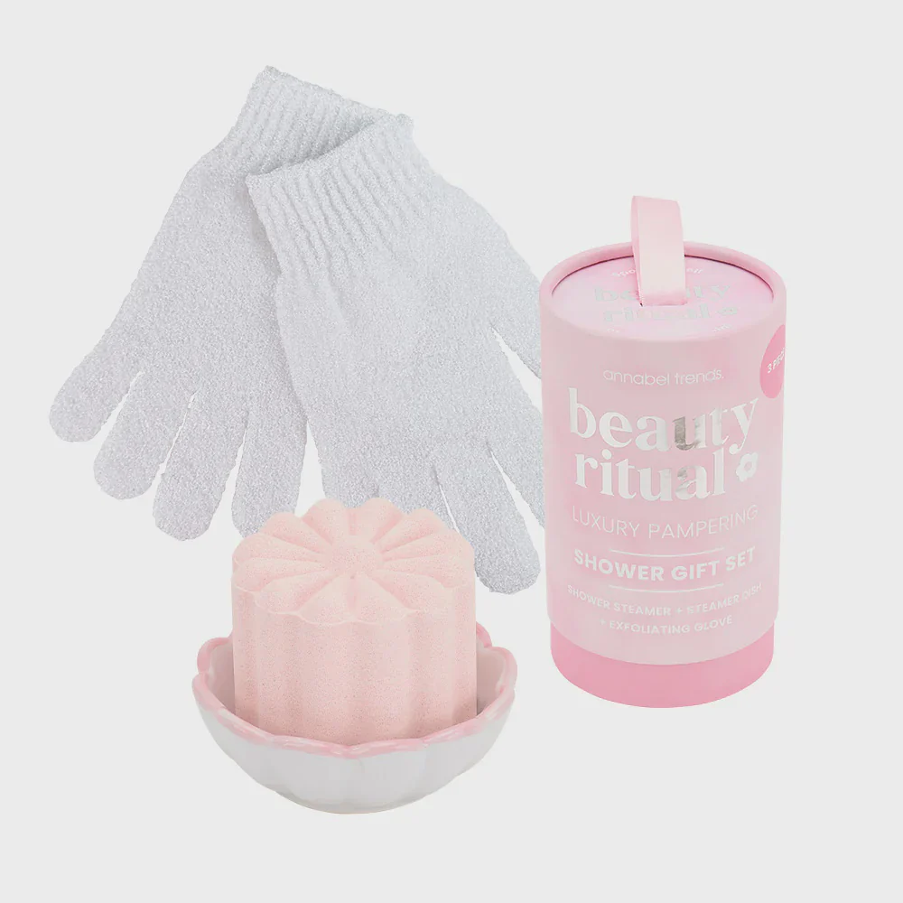 Beauty Ritual Shower Gift Set - Dusty Pink 3pcs