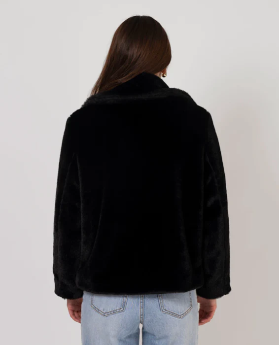 Britta Fur Jacket - Black size 14 - Image 3