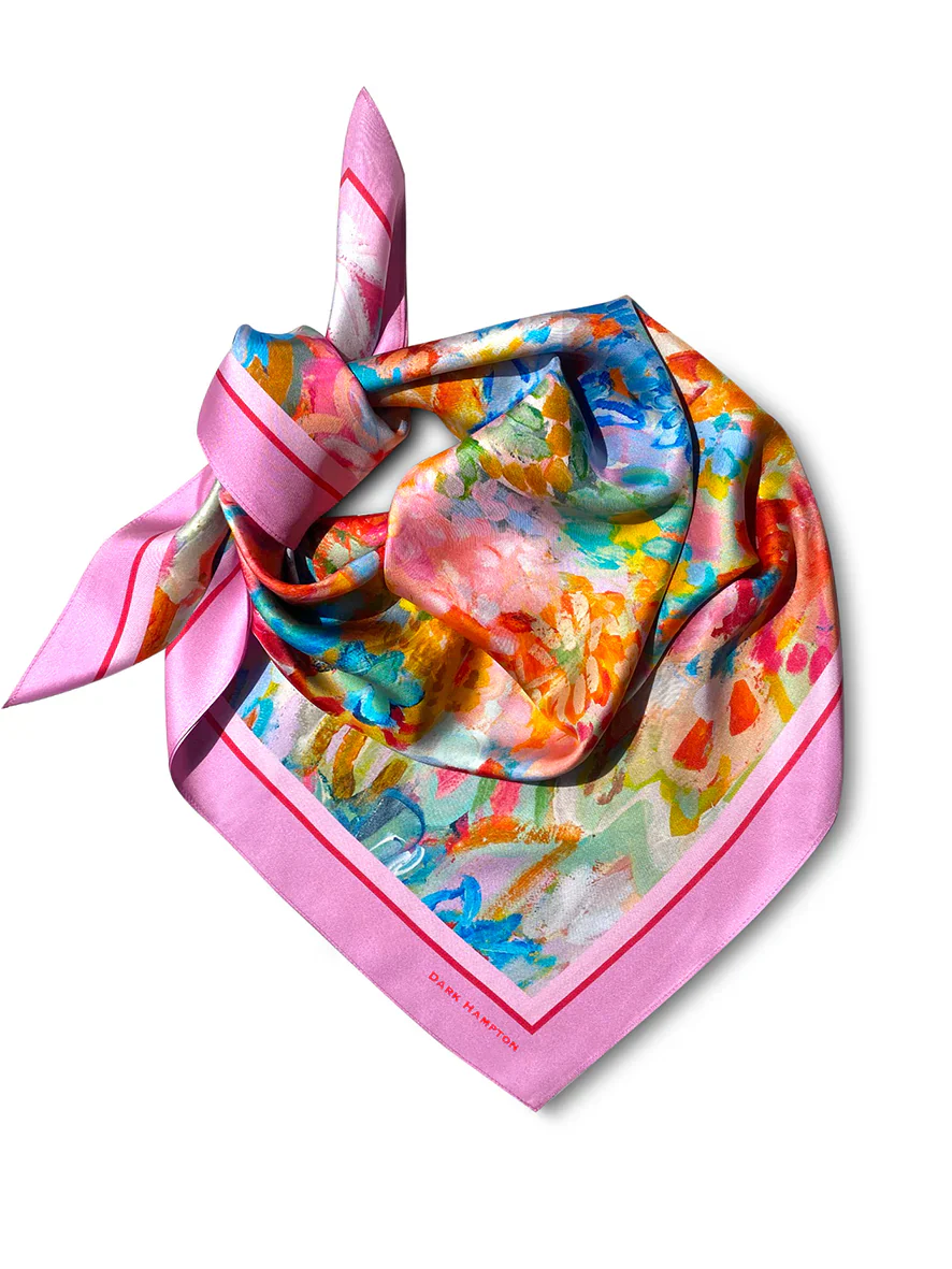 CARRIE BROOMHALL AMELIE LARGE SILK SCARF - Image 7