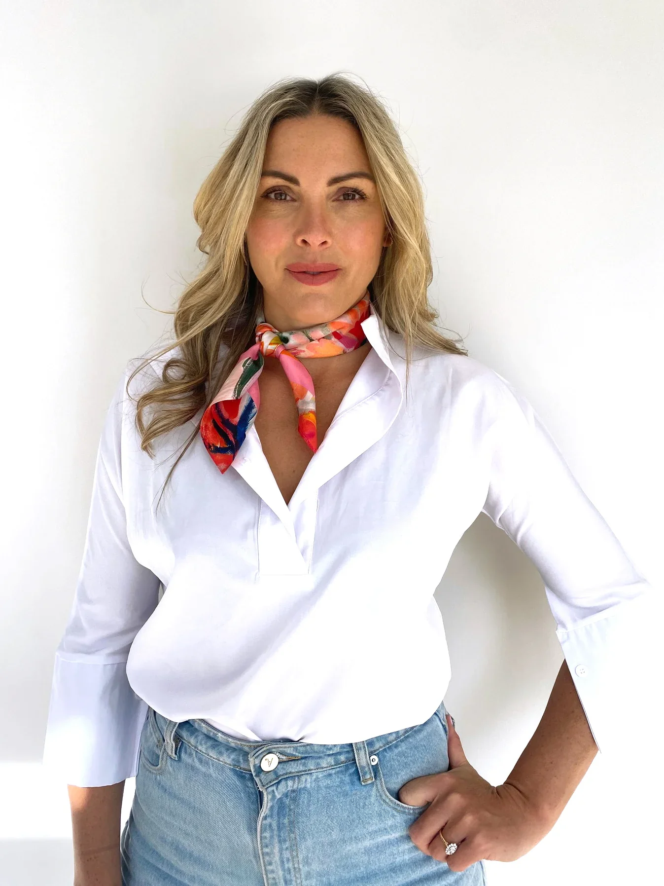 CARRIE BROOMHALL INDIA PETITE SILK SCARF - Image 4