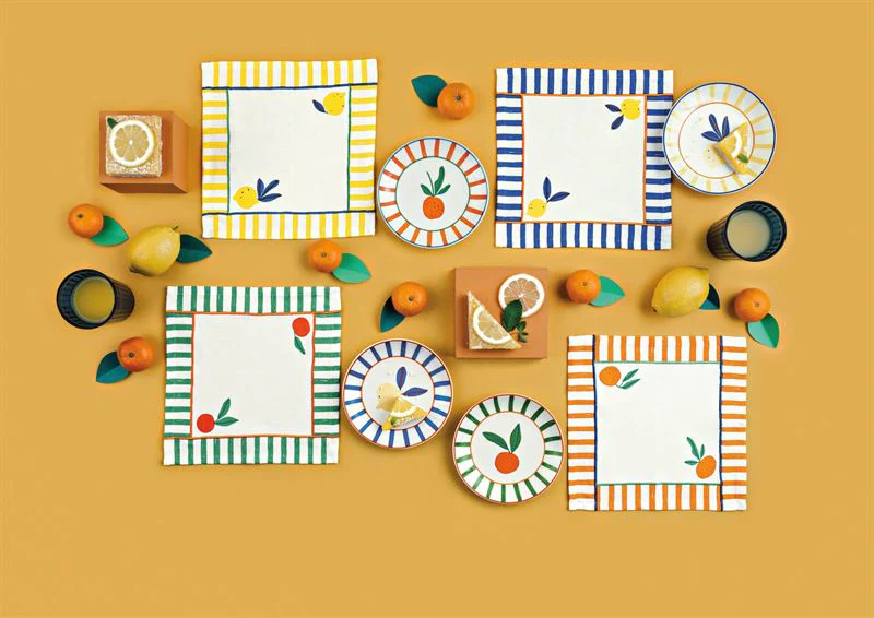 Citrus Burst Set of 4 - Appetizer Plates - Image 3