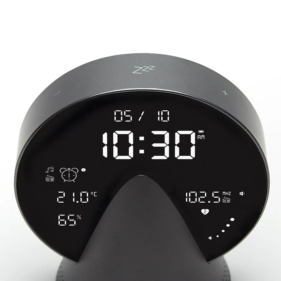 Conic Radio-Alarm-Bluetooth Speaker - Platinum Grey - Image 8