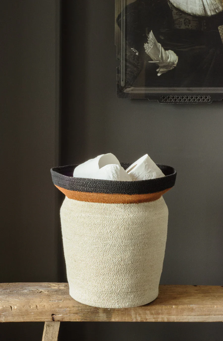 Contenere Black/Tan Basket - Image 4