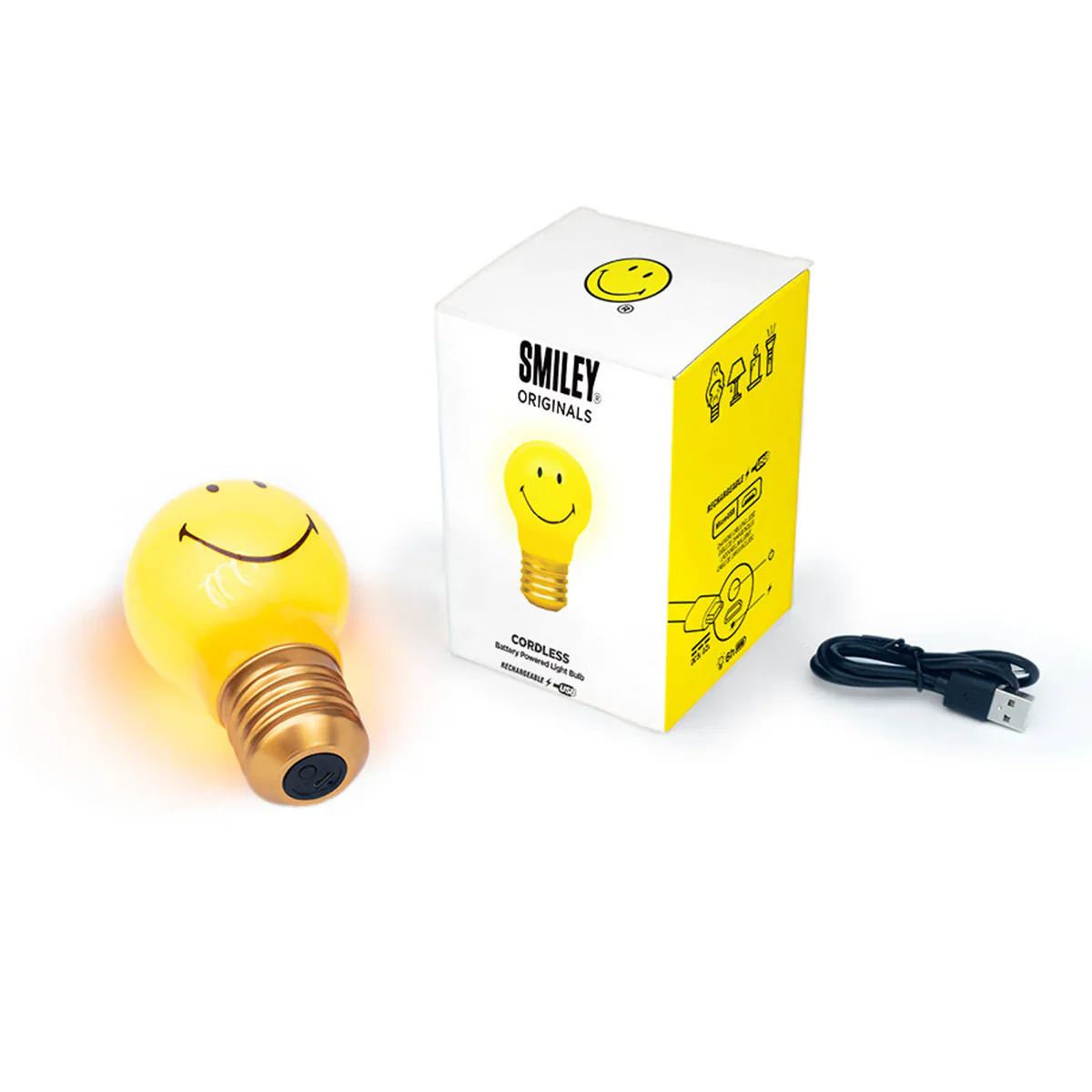 Cordless Lightbulb Smiley - Image 3