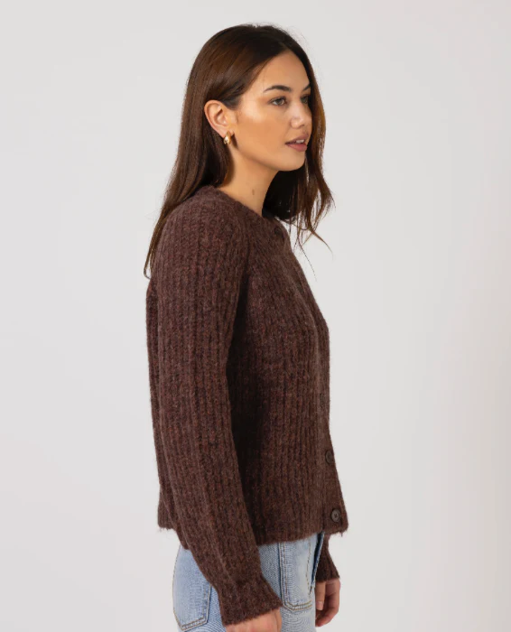 Corinne Cardigan - Chocolate - Image 3