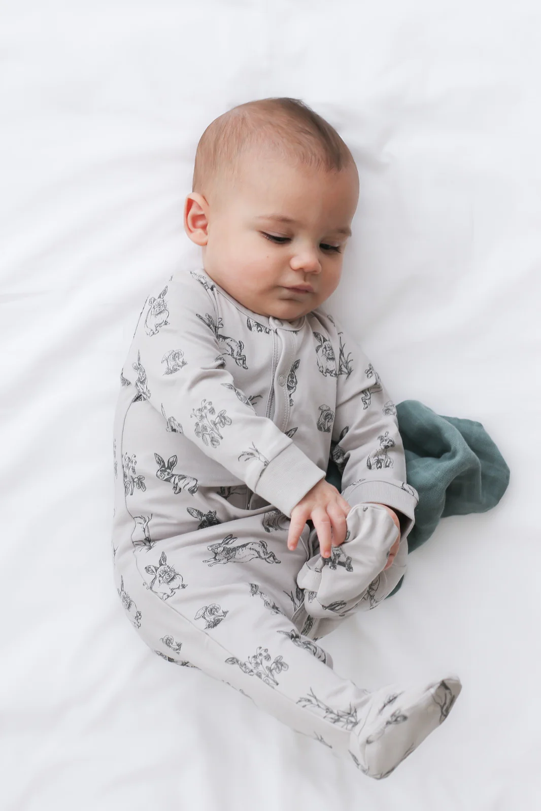 Essentials Sleep Suit - Grey Burrowers - Image 4