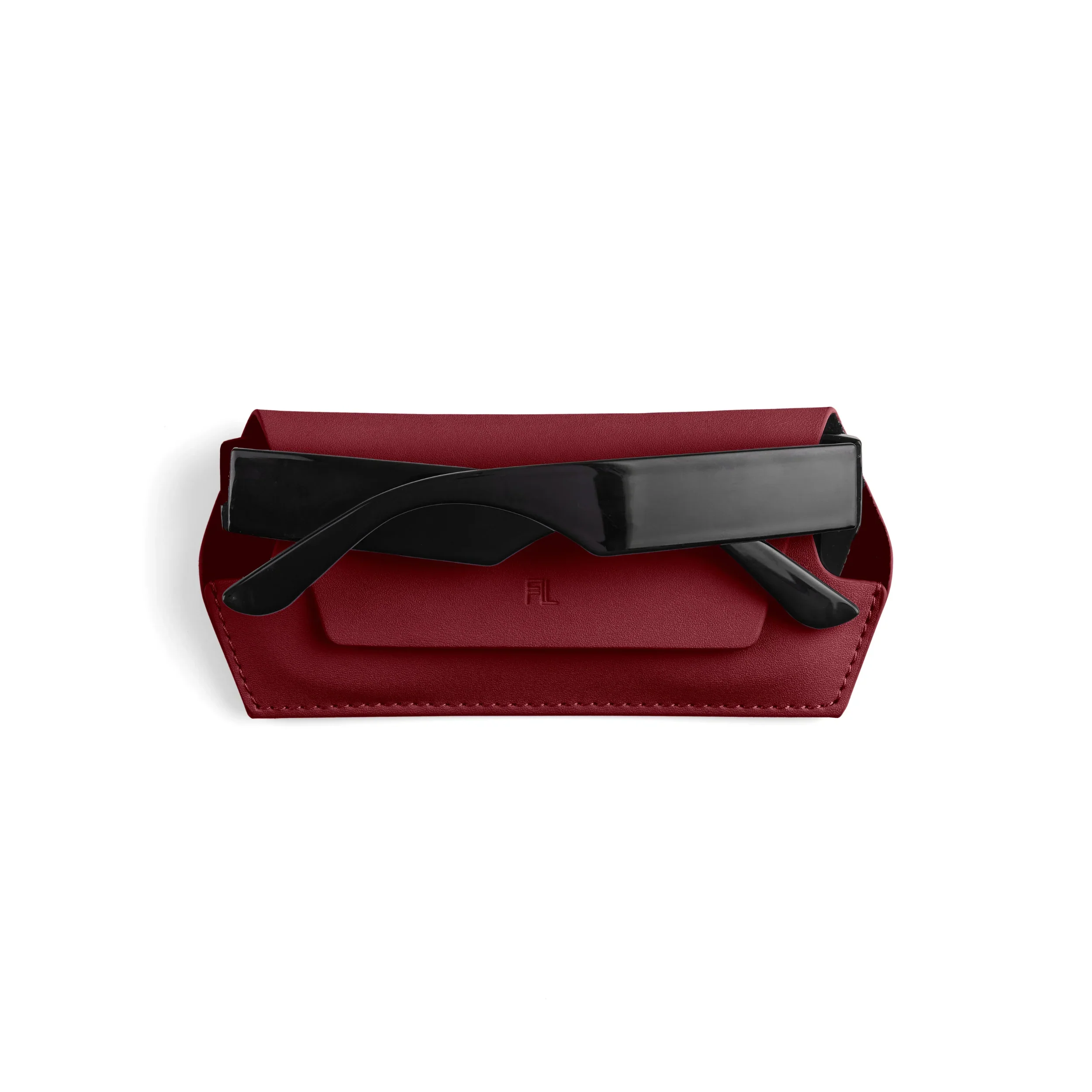 Fox and Leo glasses case - Burgundy - Image 6