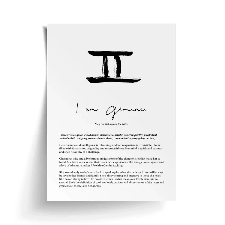 Gemini A4 Print