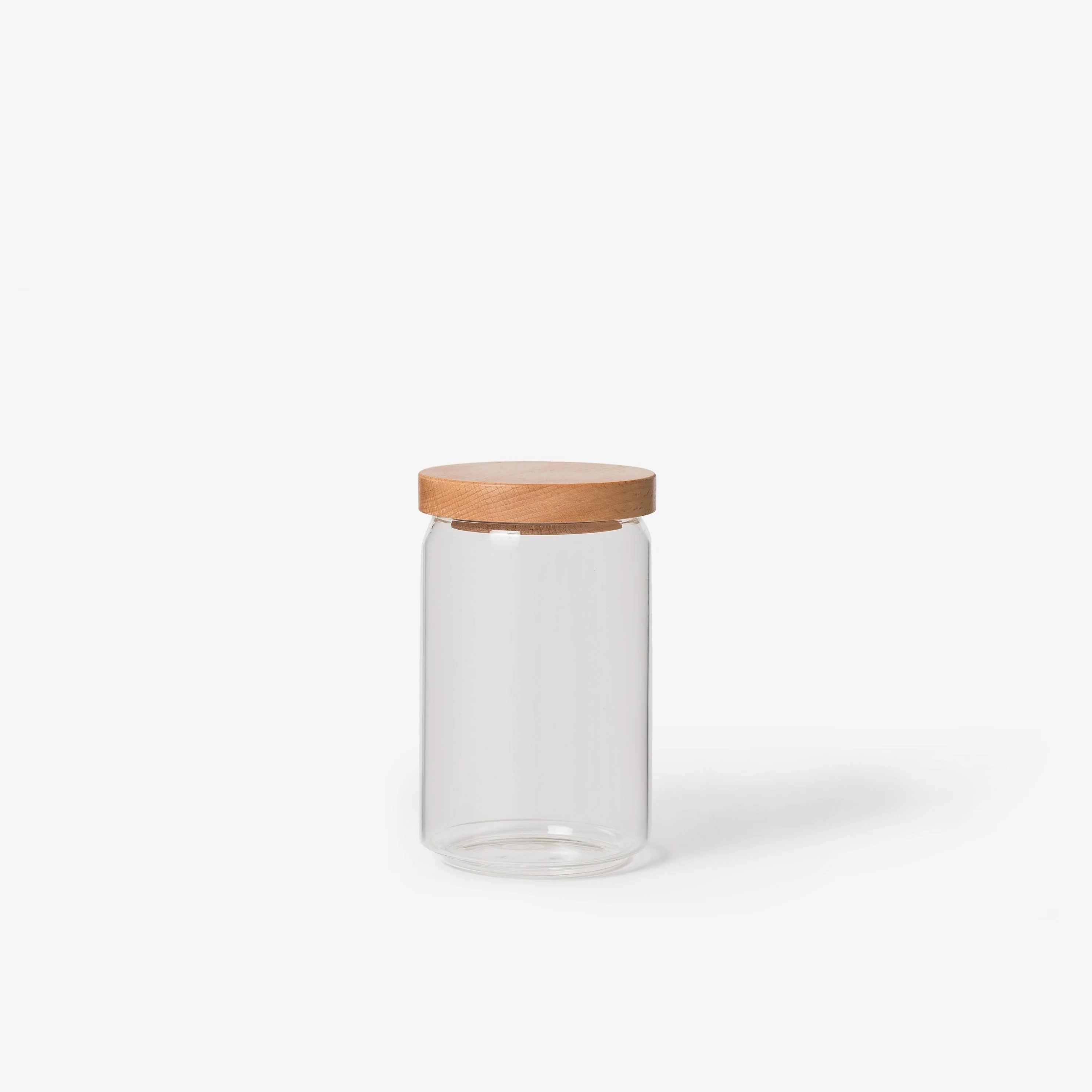 Glass Storage Jar w Wooden Lid - Image 3