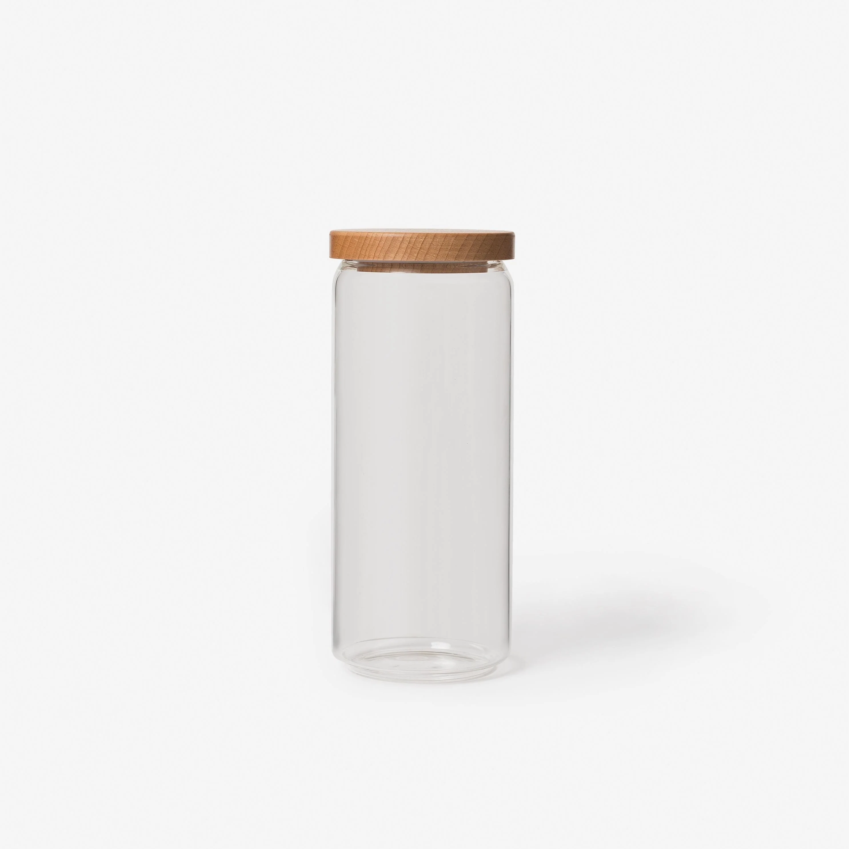 Glass Storage Jar w Wooden Lid - Image 4