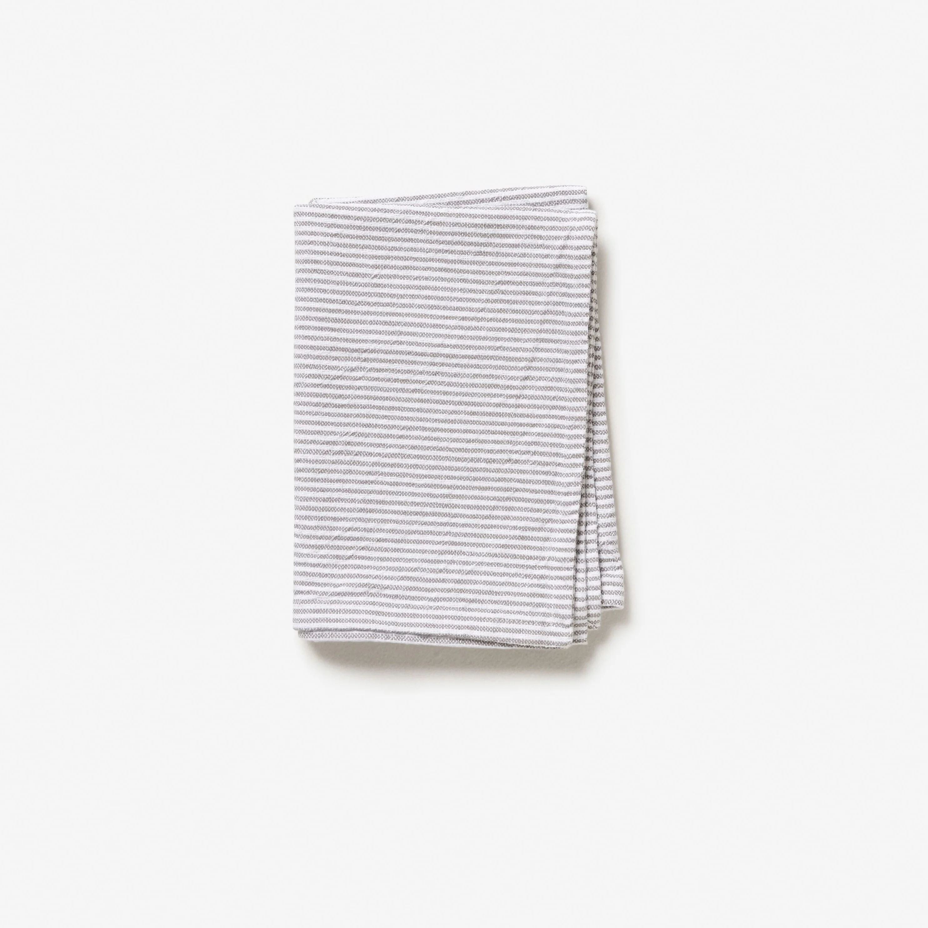 Stripe Cotton Tea Towel - Grey
