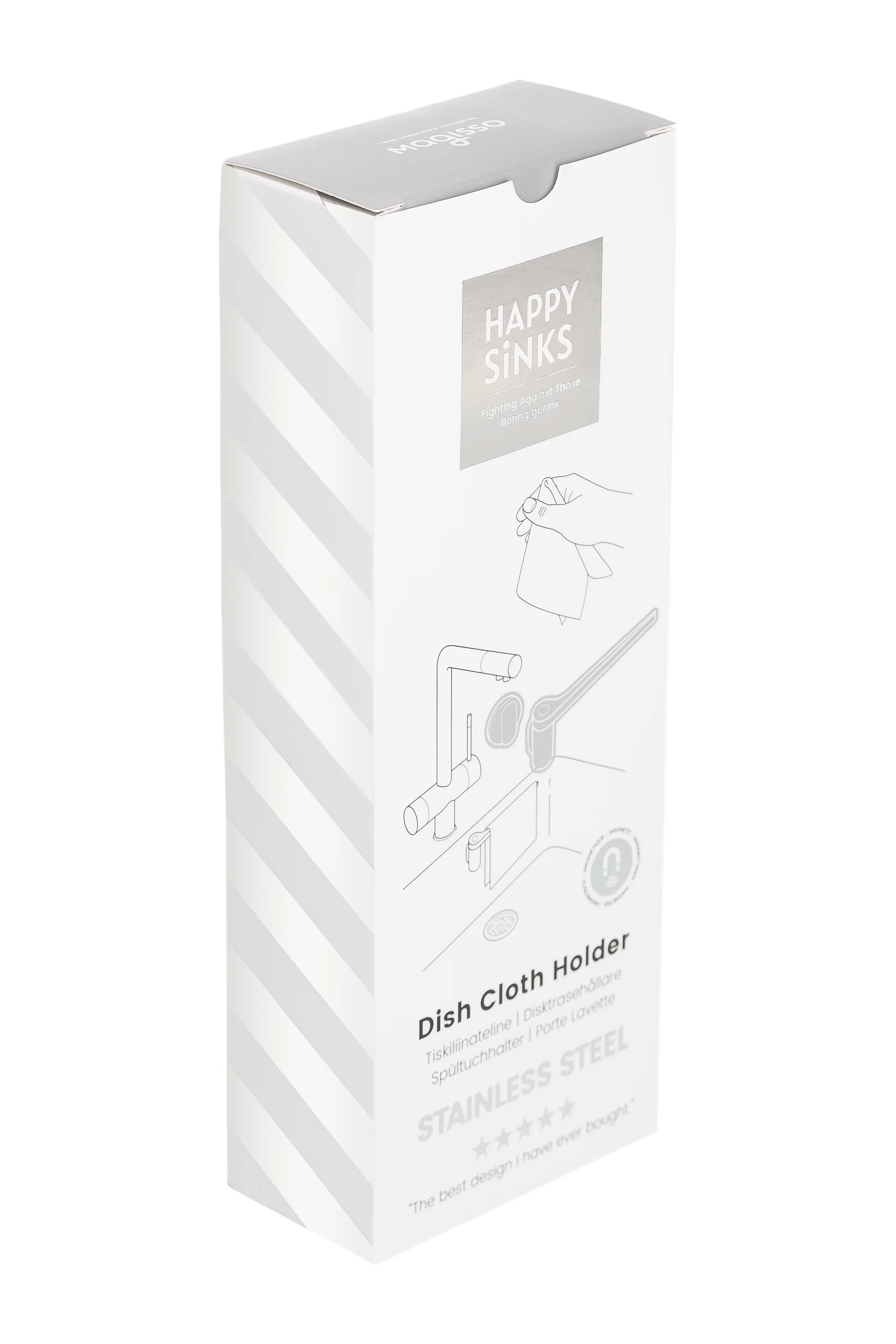 Happy Sinks Dishcloth holder - Stainless Steel - Image 5