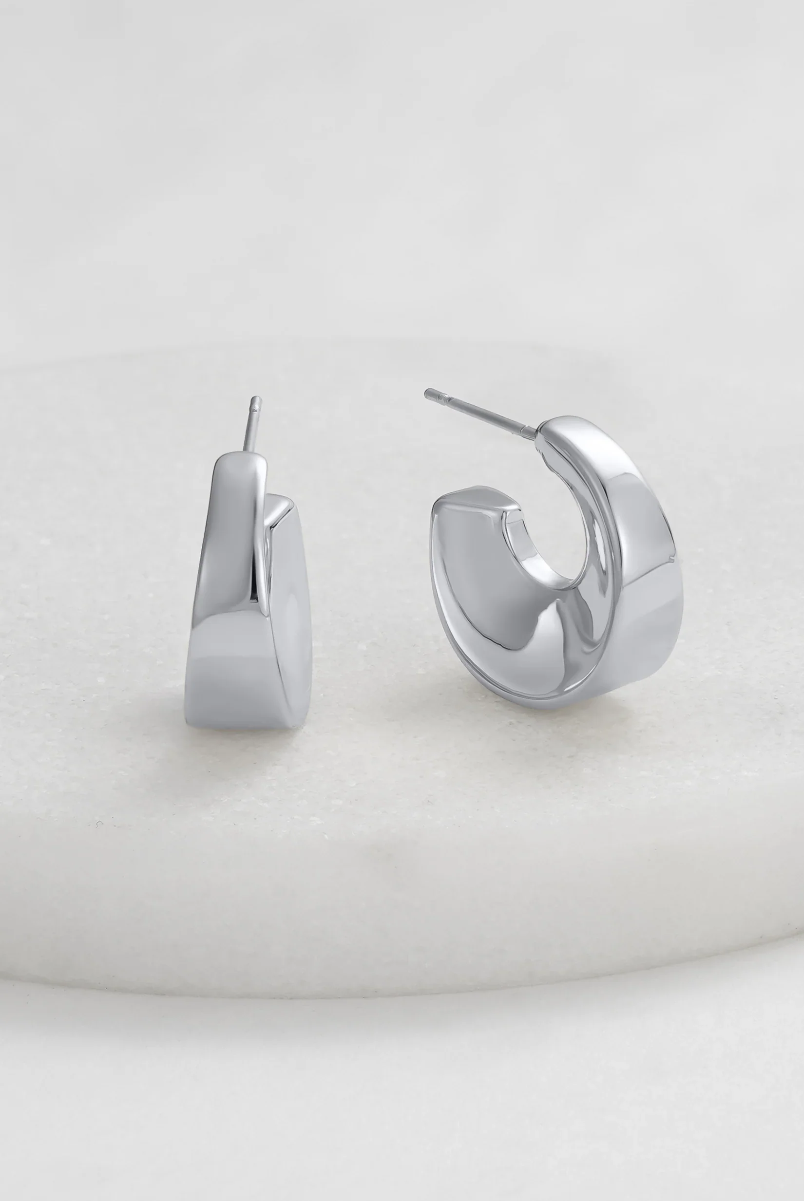 Harper Hoop - Silver - Essential Earring - Image 3
