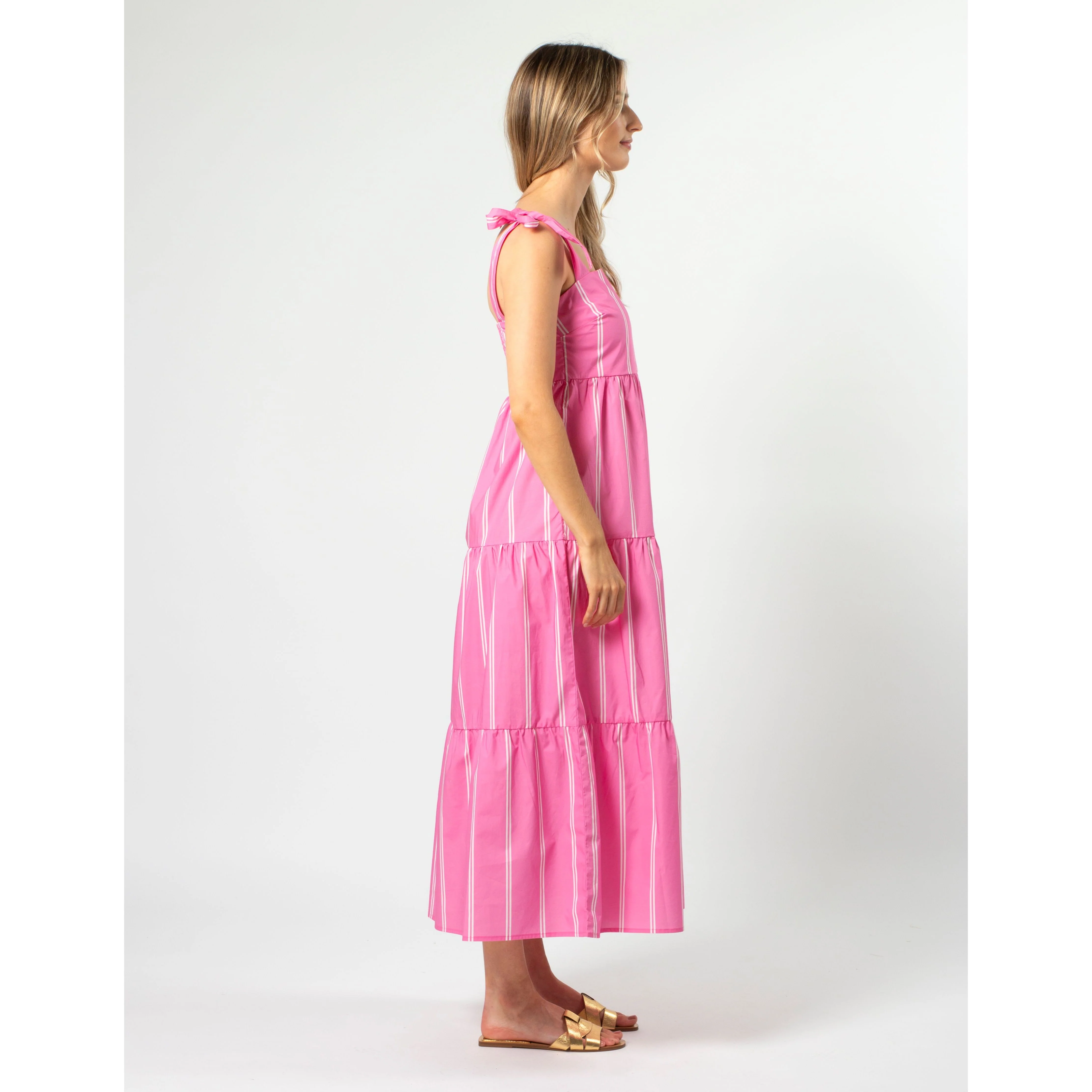 Ivy Dress - Bubblegum Stripe - Image 3