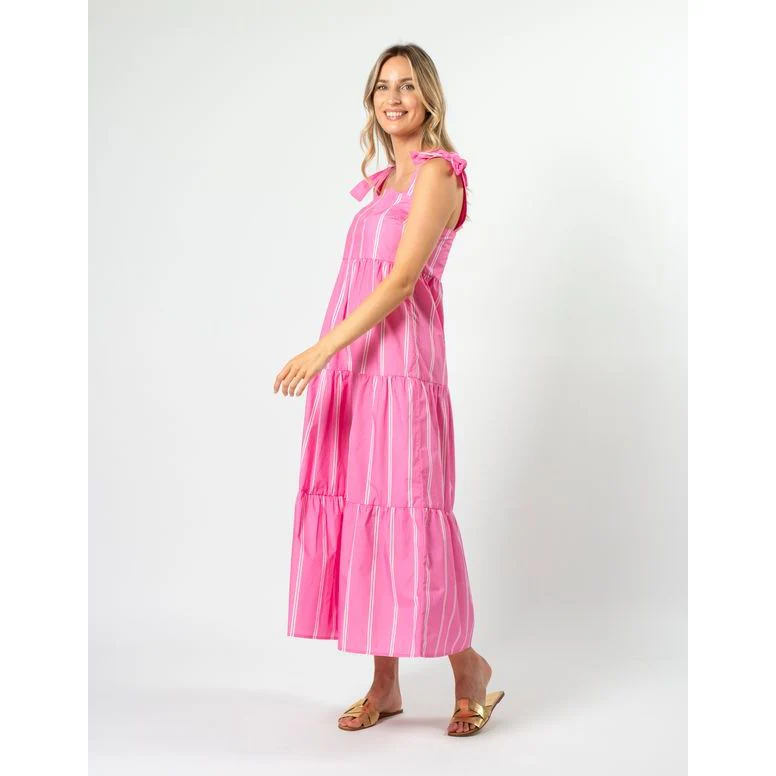 Ivy Dress - Bubblegum Stripe - Image 5
