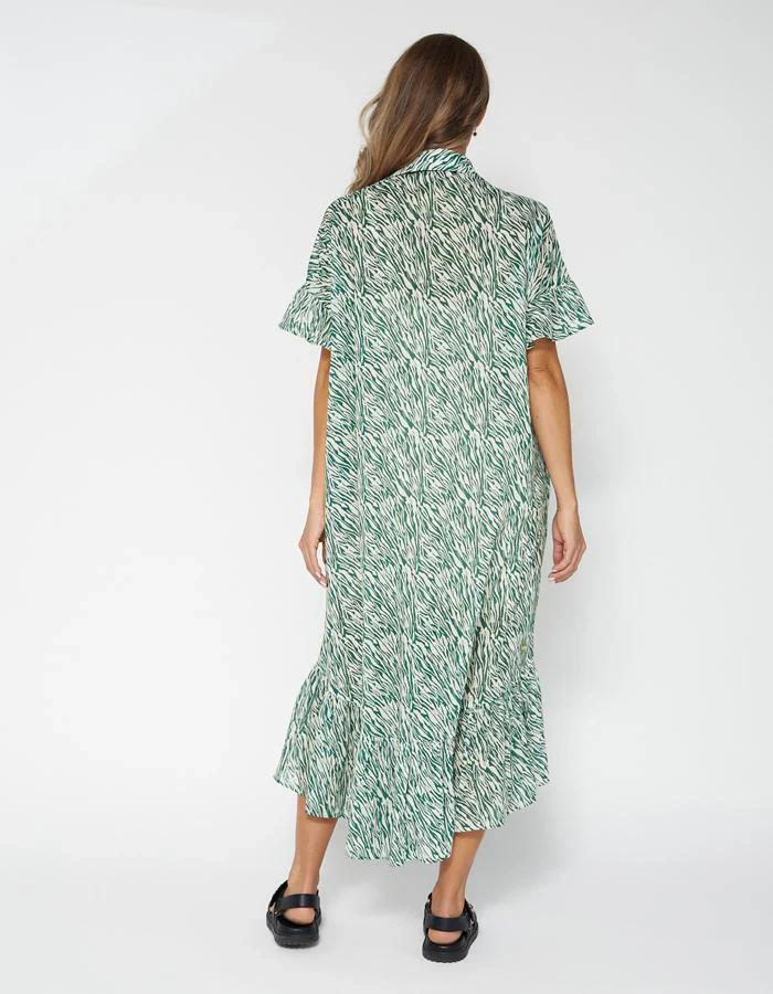 MAGNOLIA DRESS - GRASSY ZEBRA - Image 4