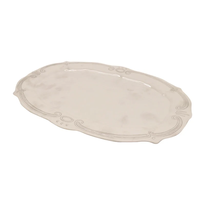 Melamine French Grey Oval Platter - 50cm - Image 7