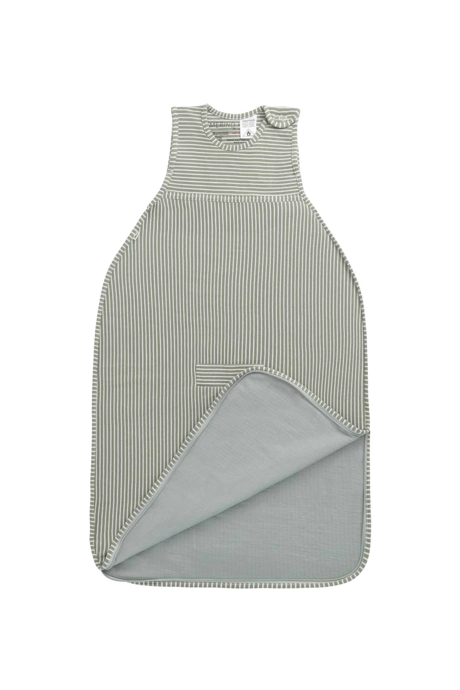 Merino Kids Go Go Bag - All Seasons - Olive Stripe - Image 6