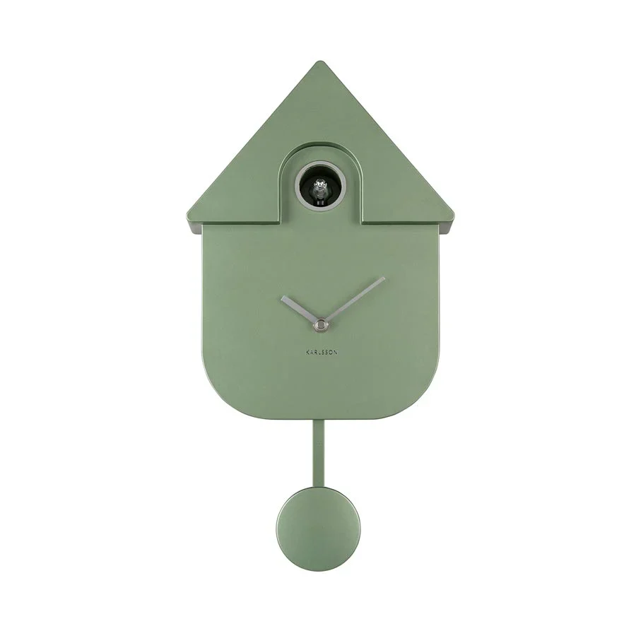 Modern Cuckoo Clock - Metallic Jungle Green - Image 3
