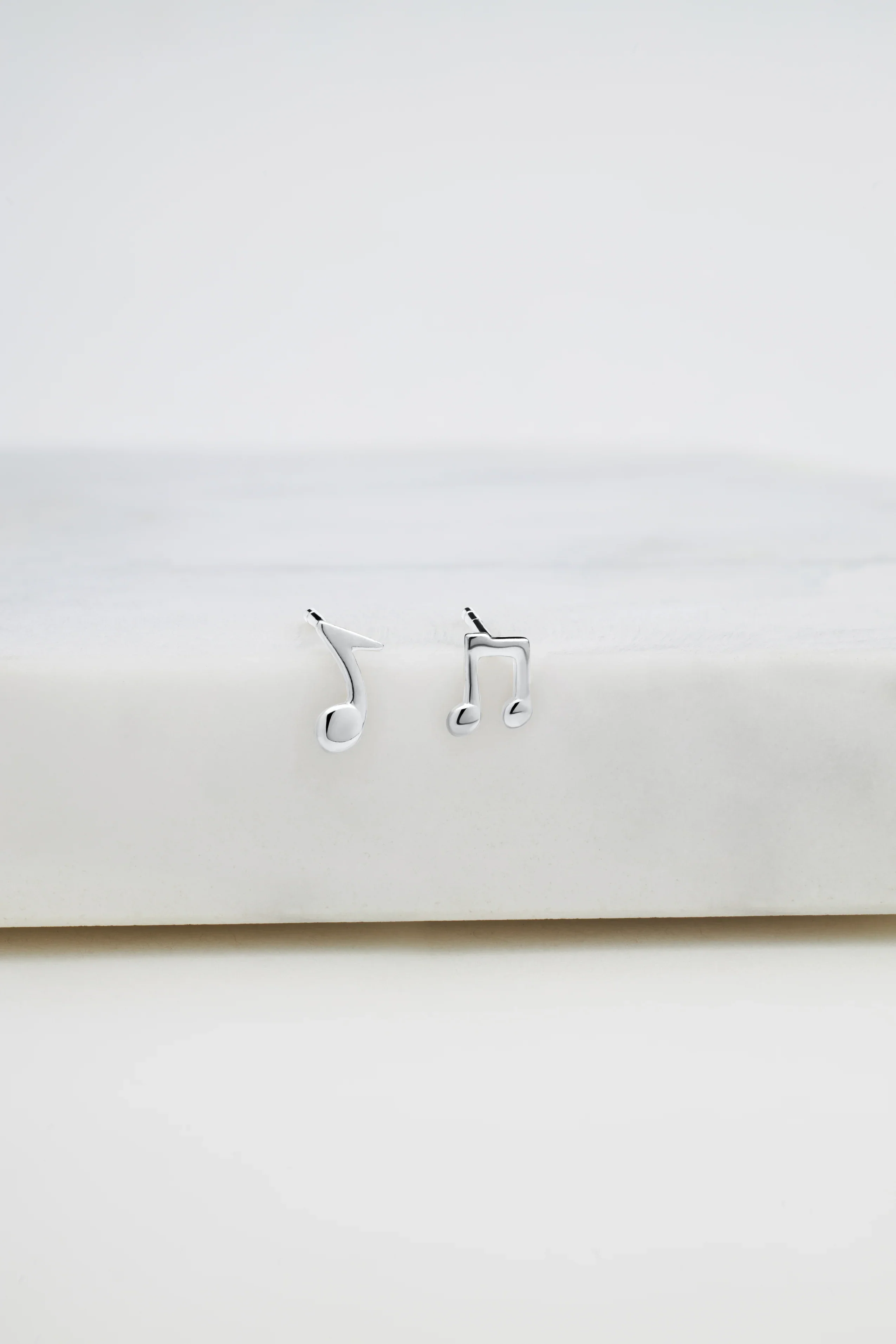 Musical Note Mini Stud - 925 Sterling Silver - Image 2