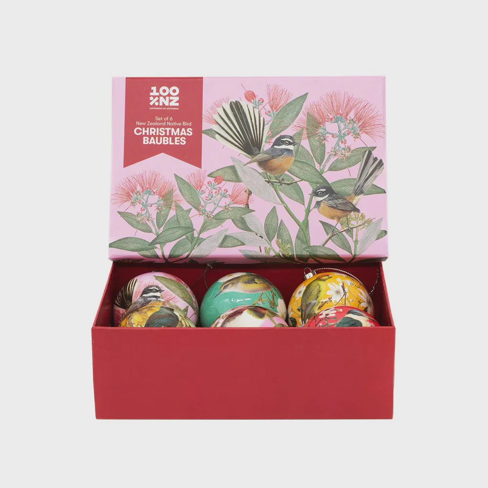 NZ Native Birds Christmas Baubles