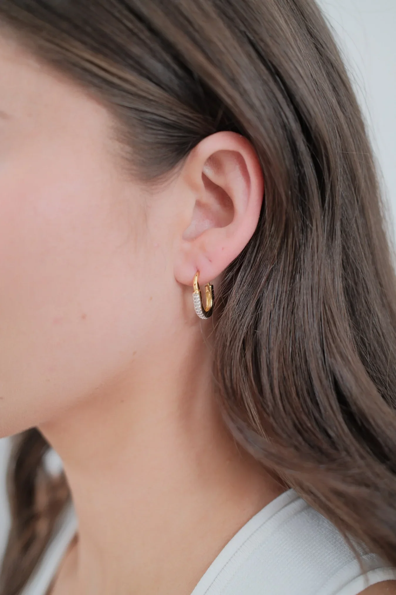 Phoebe Hoop - Gold - Image 2