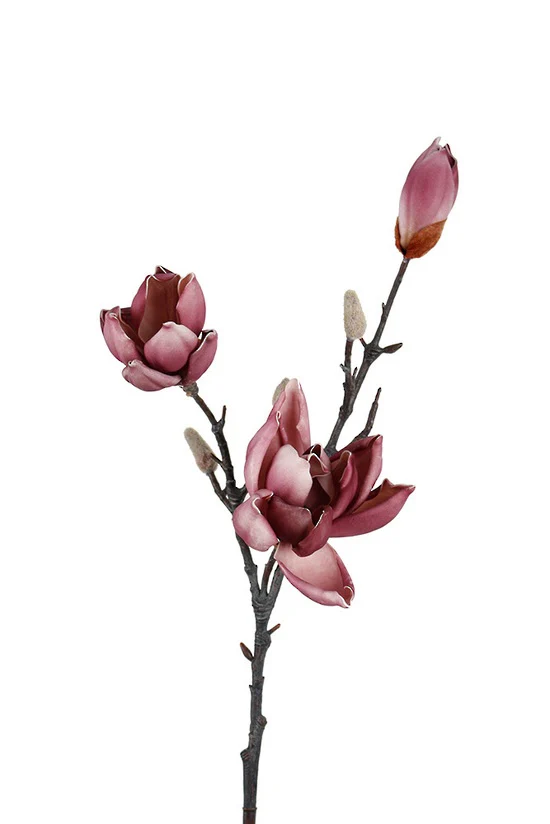 Port Wine Magnolia Spray 79cm