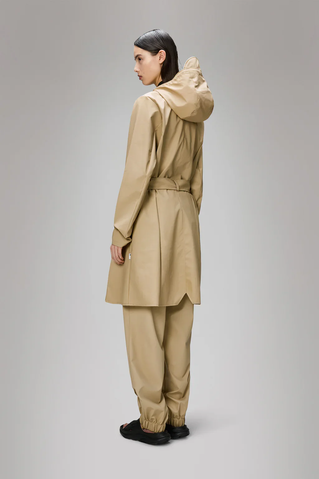 Rains Curve W Jacket - Sand - Image 4