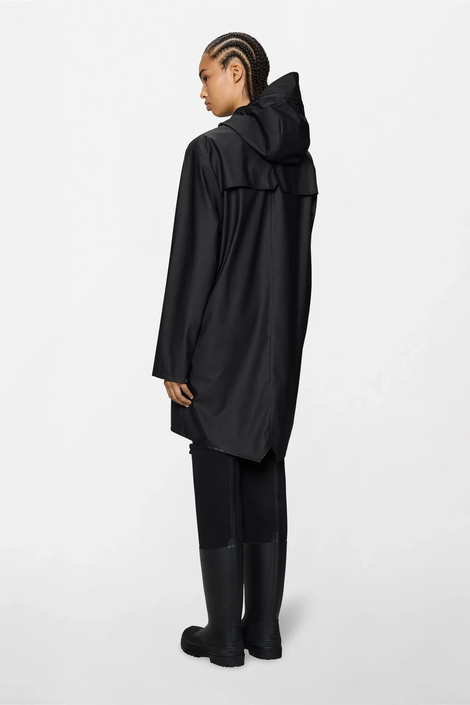 Rains Long Jacket - Black - Image 4