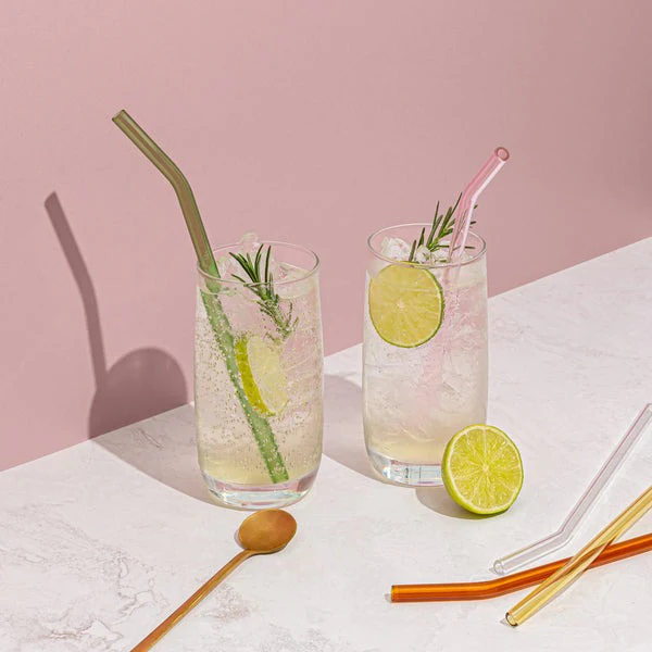 Reusable Glass Drinking Straws - Multi - Image 3