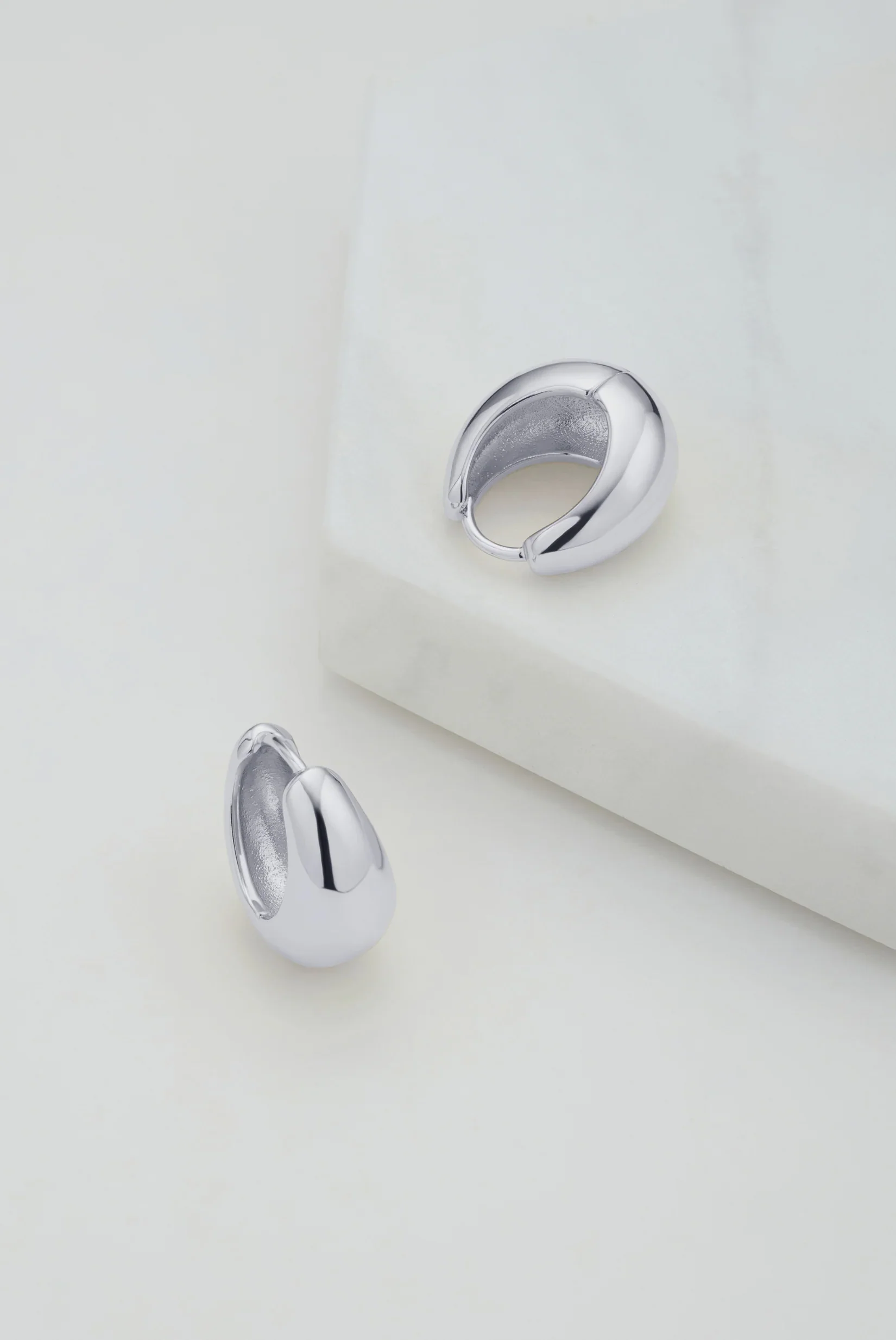 Steph Essential Earrings - Large - Silver