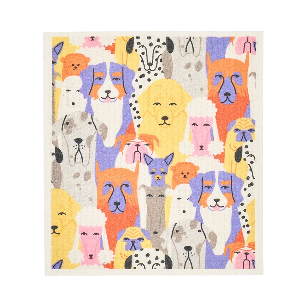 Swedish Style Dish Cloths S/2 - Multi Dog - Image 3