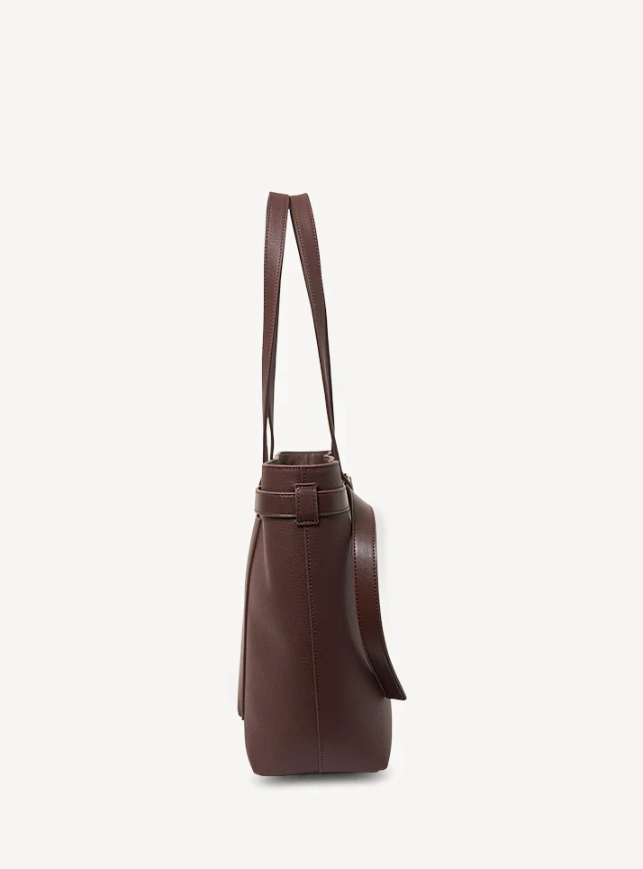 Tabby Shoulder Bag Espresso + Bronze - Image 3