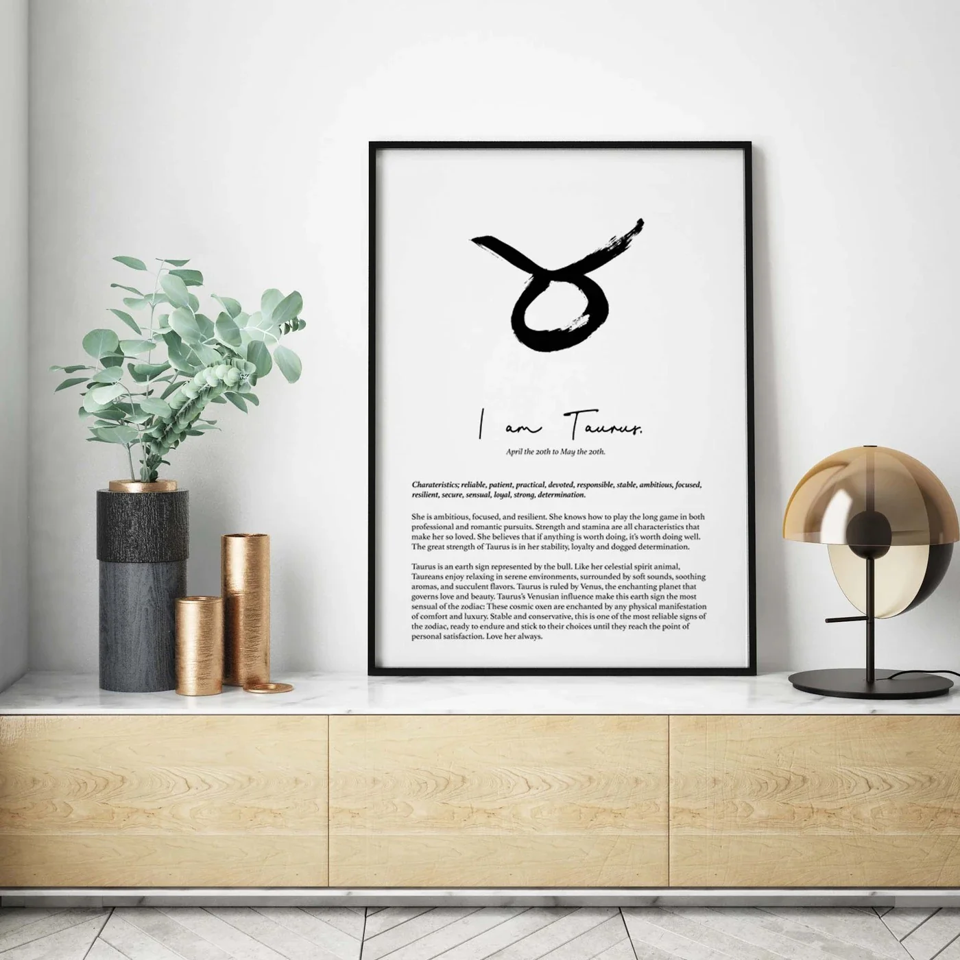 A4 Print Unframed - Taurus Star Sign - Image 2