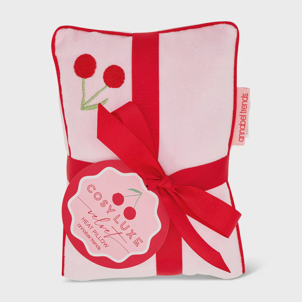 Velvet Heat Pillow - Cosy Luxe - Cherry
