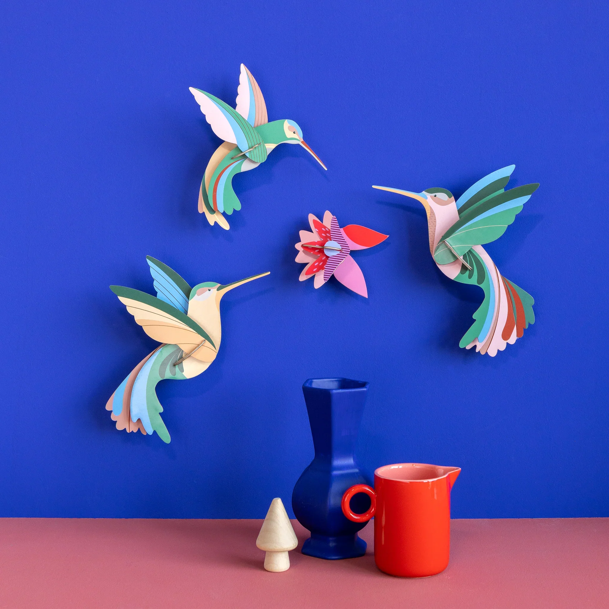 Wall Art B4 - Dance of Hummingbirds Set - Image 2