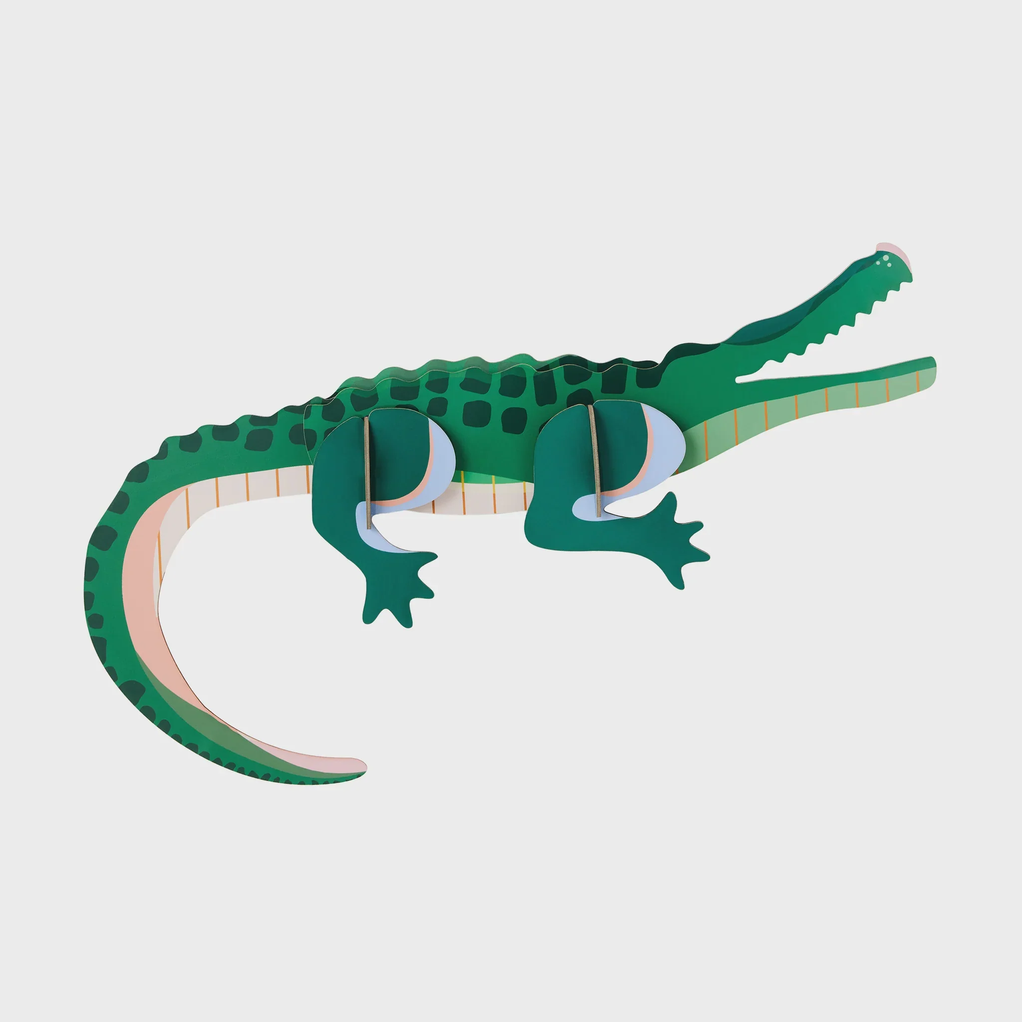 Wall Art Jungle Animals A4 - Tall Crocodile