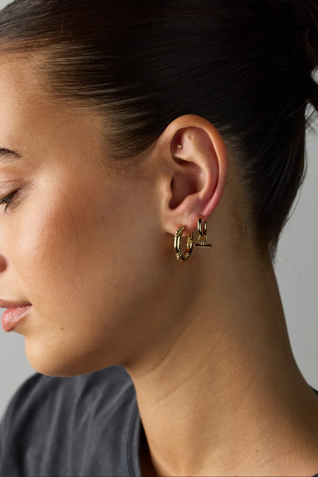 Winnie Hoop Essential Earrings - Silver - Image 4